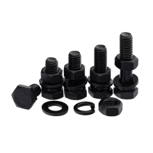 black screw bolt din931 m6 Bouten M10 tuerca y perno M14 Hexagon BOLTS 18X80MM 8.8 ISO 4017 nut bolt price construction hardware